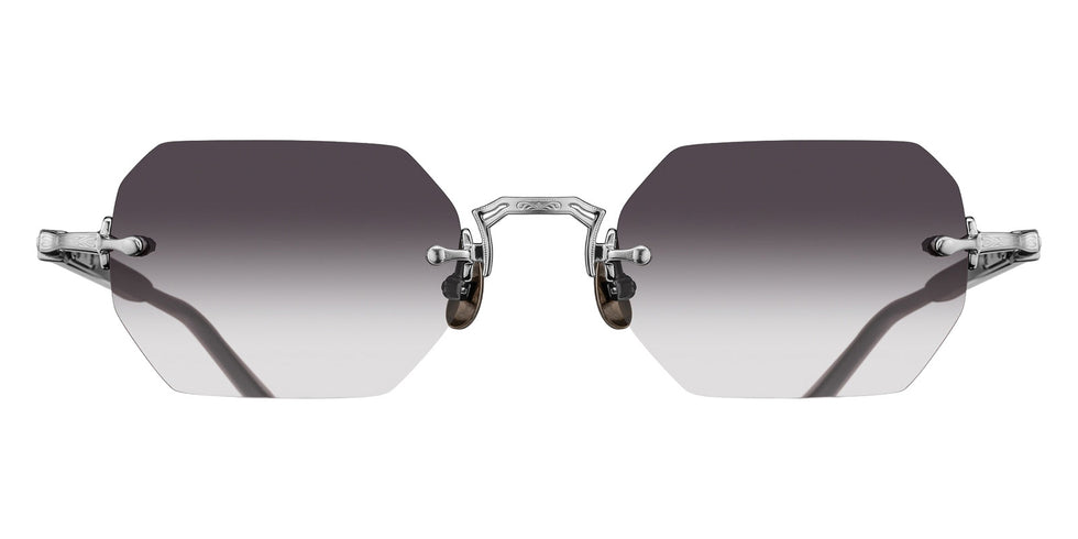 Matsuda M5010 51 - Brushed Silver/Black / Gray Gradient #id:m5010brushedsilverblackgreygradient51_s:102100