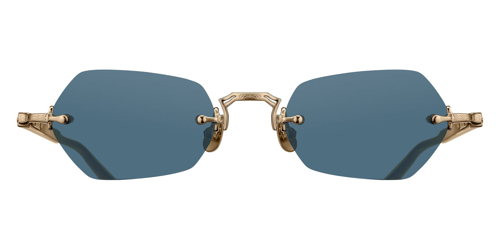Matsuda M5011 50 - Brushed Gold/Navy / Blue Gray #id:m5011brushedgoldnavybluegrey50_s:102100