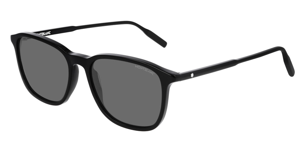 Montblanc MB0082S 001 53 - Black / Gray #id:mb0082s001_s:100100