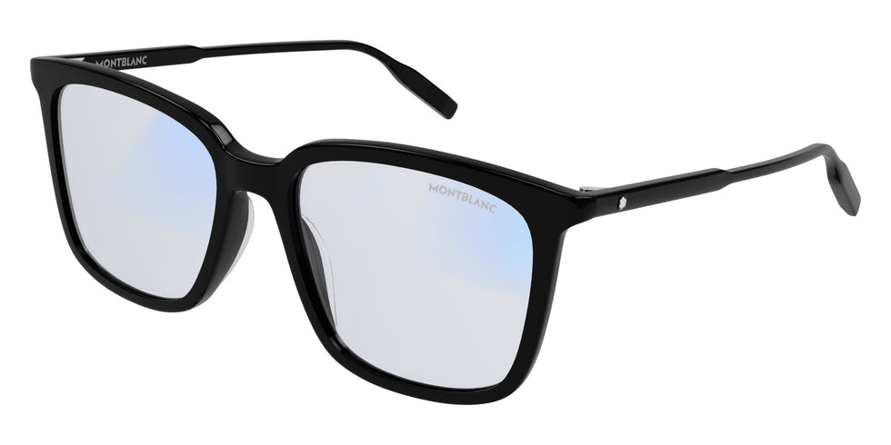 Montblanc MB0084SK 005 56 - Black / Light Blue Photochromatic #id:mb0084sk005_s:104100