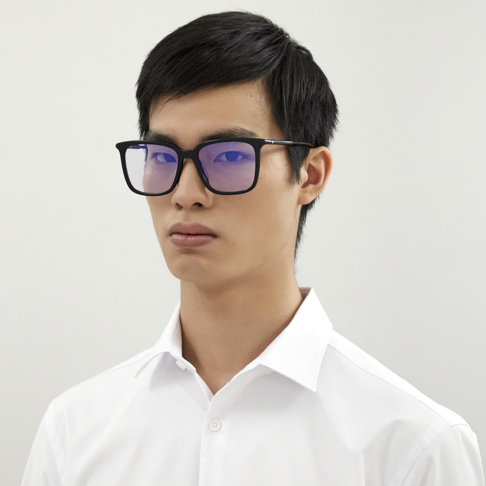 Montblanc MB0084SK 005 56 - Black / Light Blue Photochromatic #id:mb0084sk005_s:104105