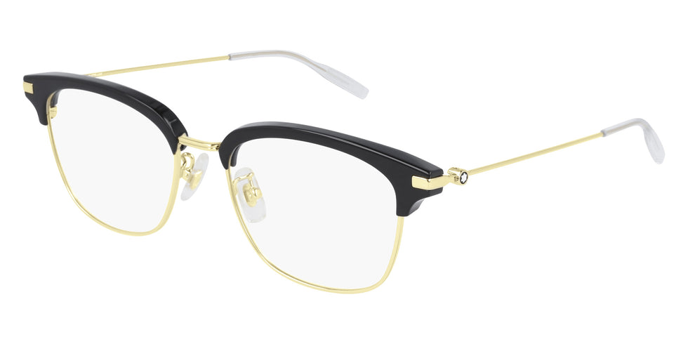 Montblanc MB0141OK 002 53 - Black/Gold #id:mb0141ok002_s:100100