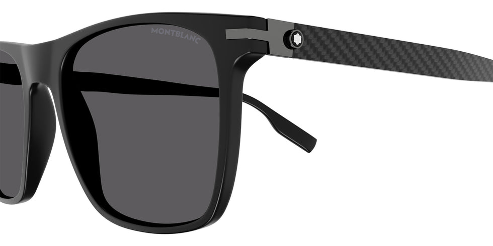 Montblanc MB0248S 005 55 - Black / Gray Polarized #id:mb0248s005_s:102110