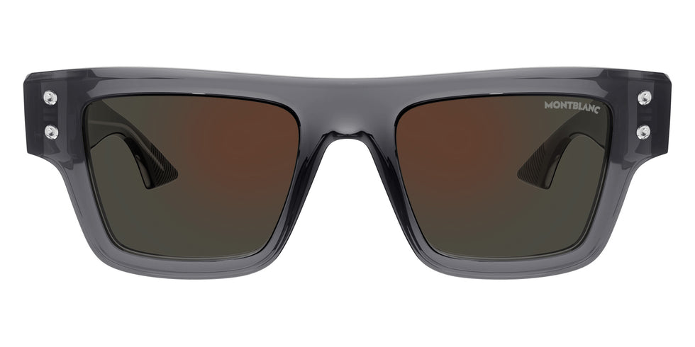 Montblanc MB0253S 003 52 - Gray/Black / Gray Flash #id:mb0253s003_s:100100