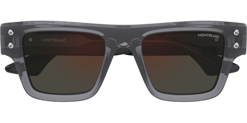 Montblanc MB0253S 003 52 - Gray/Black / Gray Flash #id:mb0253s003_s:100110