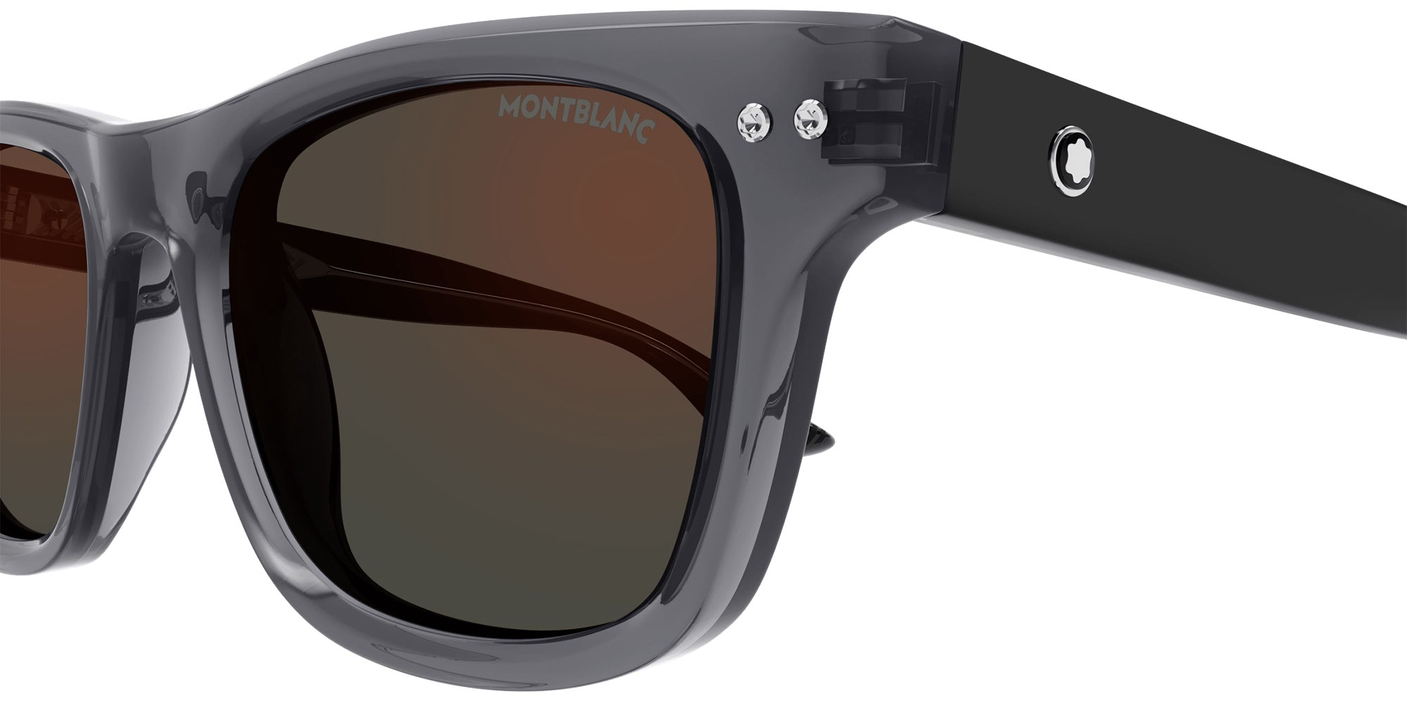 Montblanc MB0254S 003 53 - Gray/Black / Gray Flash #id:mb0254s003_s:104110