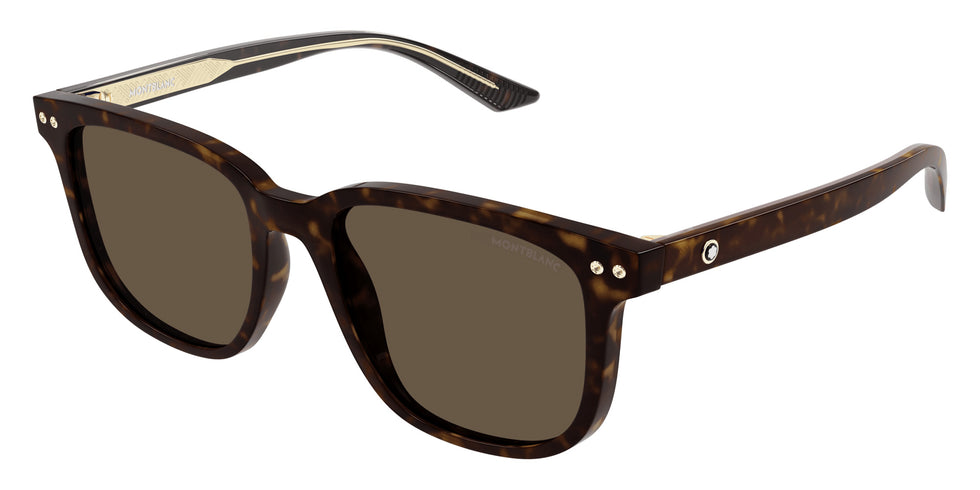 Montblanc MB0258SA 002 55 - Havana / Brown #id:mb0258sa002_s:100105