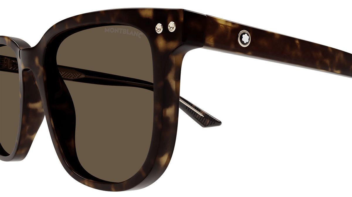 Montblanc MB0258SA 002 55 - Havana / Brown #id:mb0258sa002_s:100110