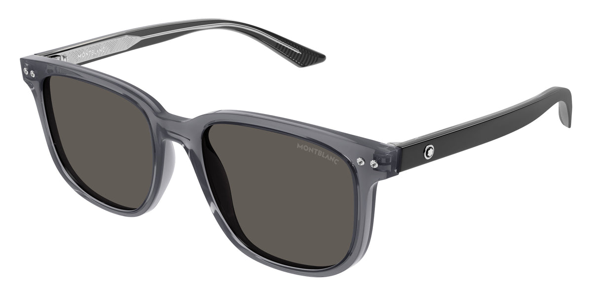Montblanc MB0258SA 003 55 - Gray/Black / Gray #id:mb0258sa003_s:102105