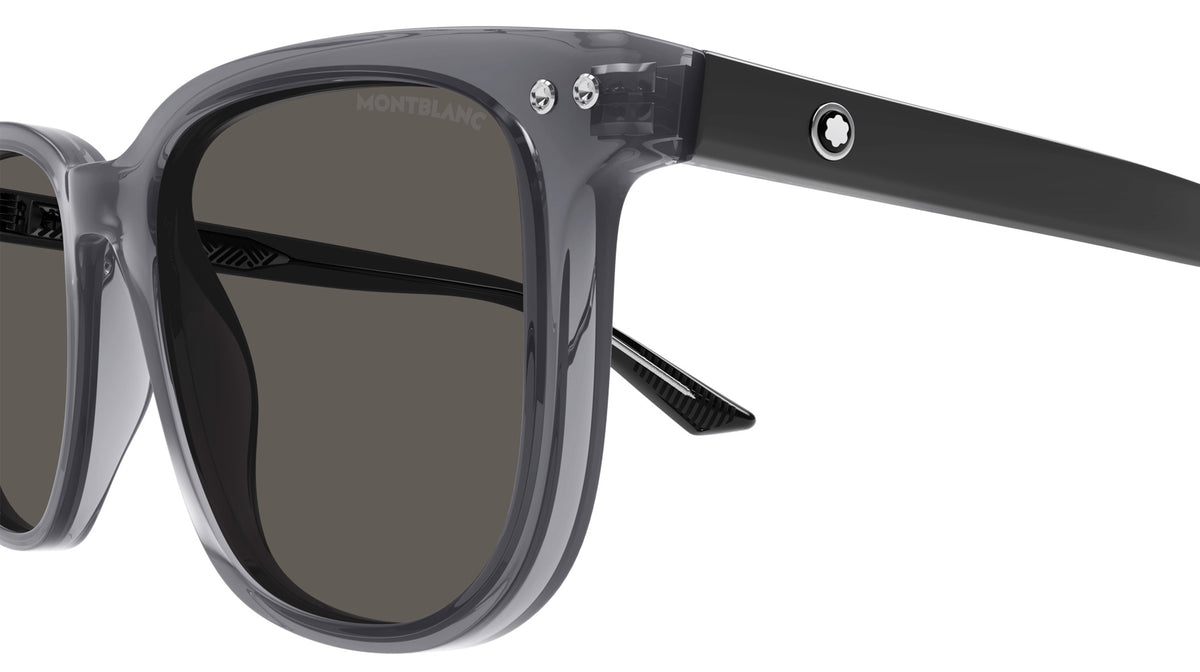 Montblanc MB0258SA 003 55 - Gray/Black / Gray #id:mb0258sa003_s:102110