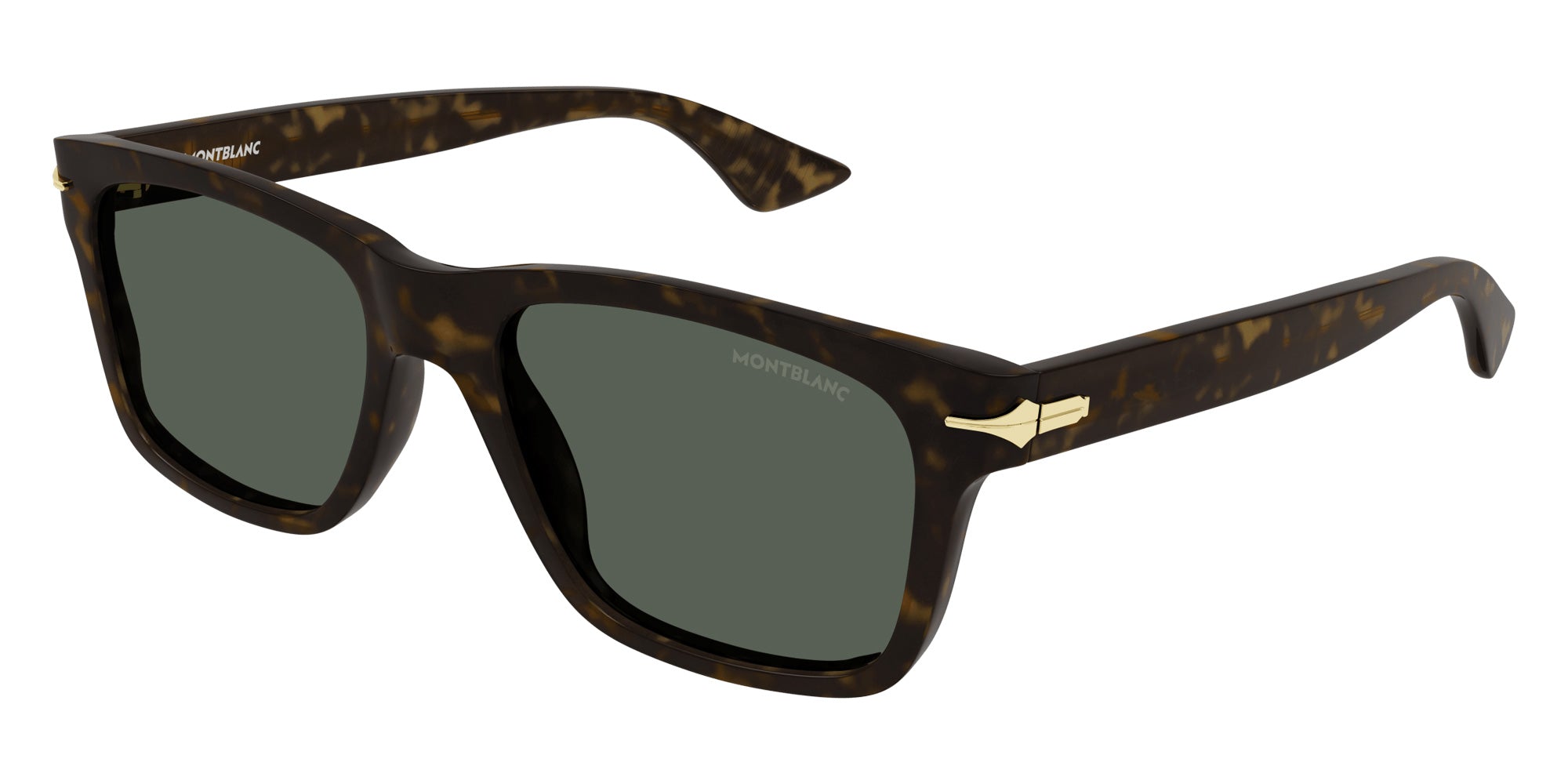 Montblanc MB0263S 002 54 - Havana / Green #id:mb0263s002_s:100105