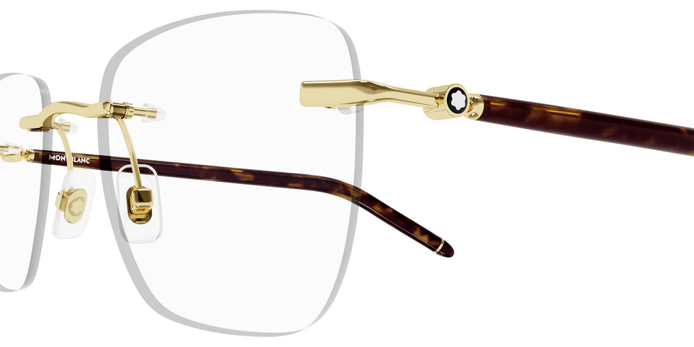 Montblanc MB0274O 004 53 - Gold/Havana #id:mb0274o004_s:102110