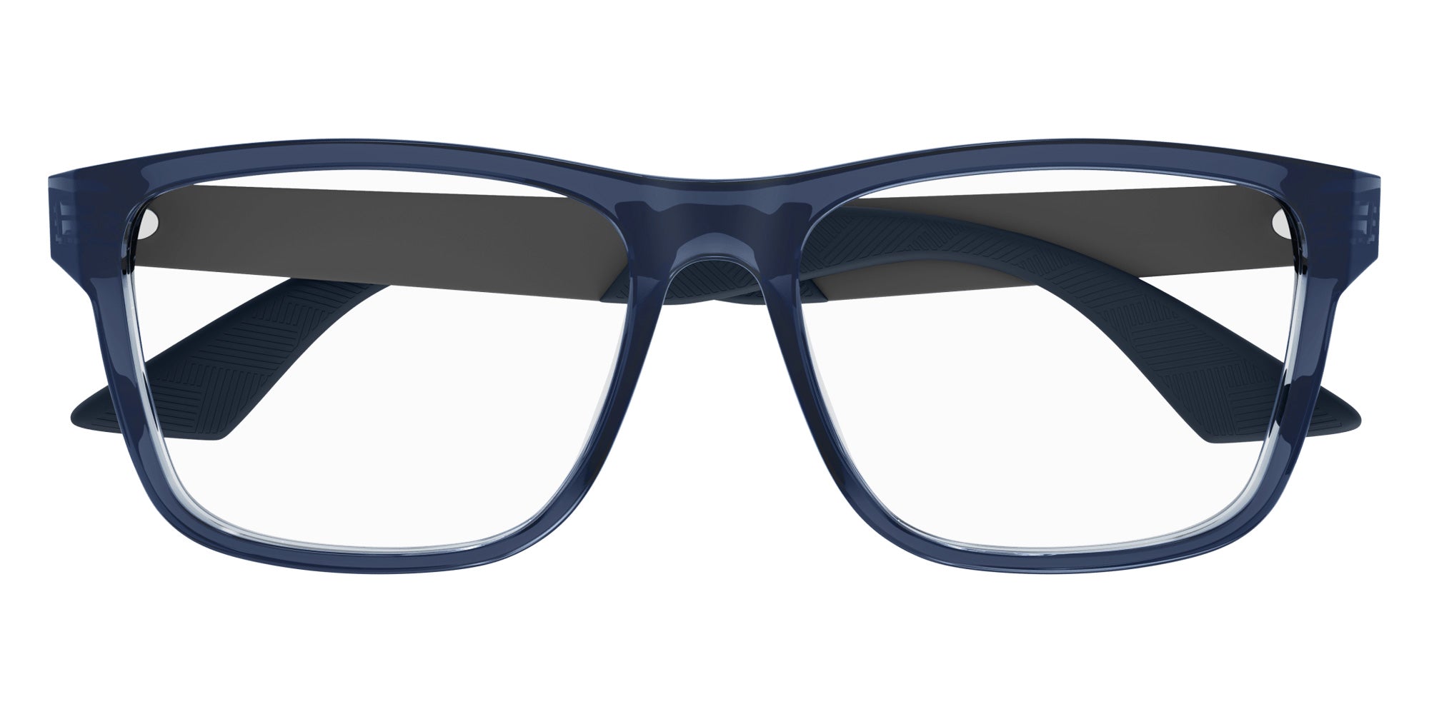 Montblanc MB0300O 002 56 - Blue/Gunmetal #id:mb0300o002_s:102100