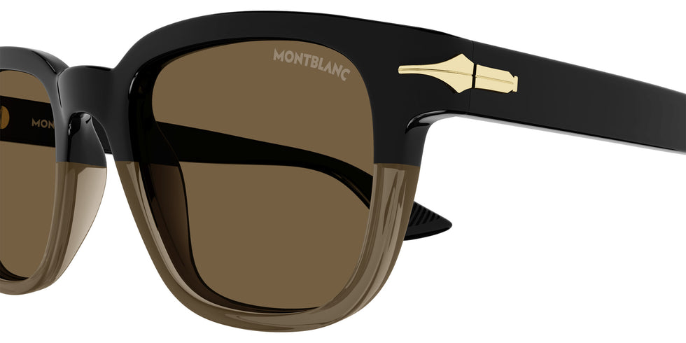 Montblanc MB0302S 008 53 - Black / Brown #id:mb0302s008_s:100110