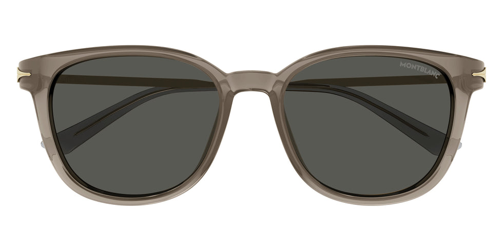 Montblanc MB0304SA 004 55 - Brown/Gold / Gray #id:mb0304sa004_s:102100