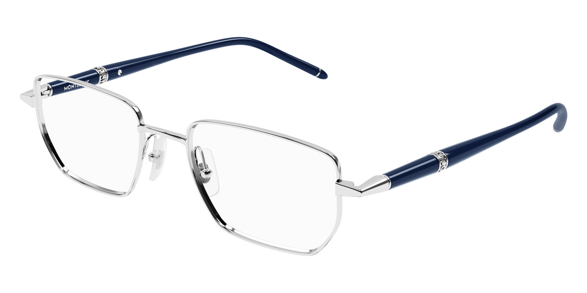 Montblanc MB0347O 002 52 - Silver/Blue #id:mb0347o002_s:102105