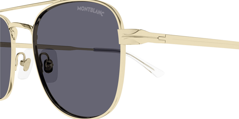 Montblanc MB0363S 004 51 - Gold / Light Blue #id:mb0363s004_s:100110