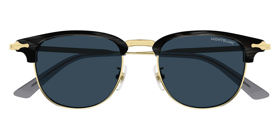 Montblanc MB0364S 003 49 - Gray/Gold / Blue #id:mb0364s003_s:100100