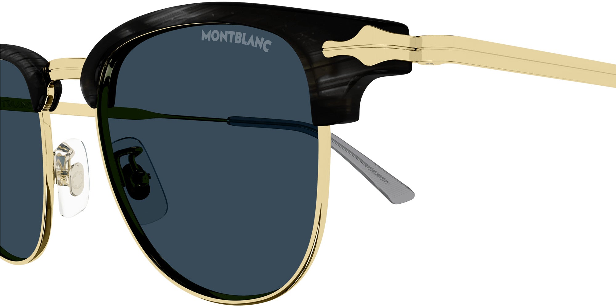 Montblanc MB0364S 003 49 - Gray/Gold / Blue #id:mb0364s003_s:100110