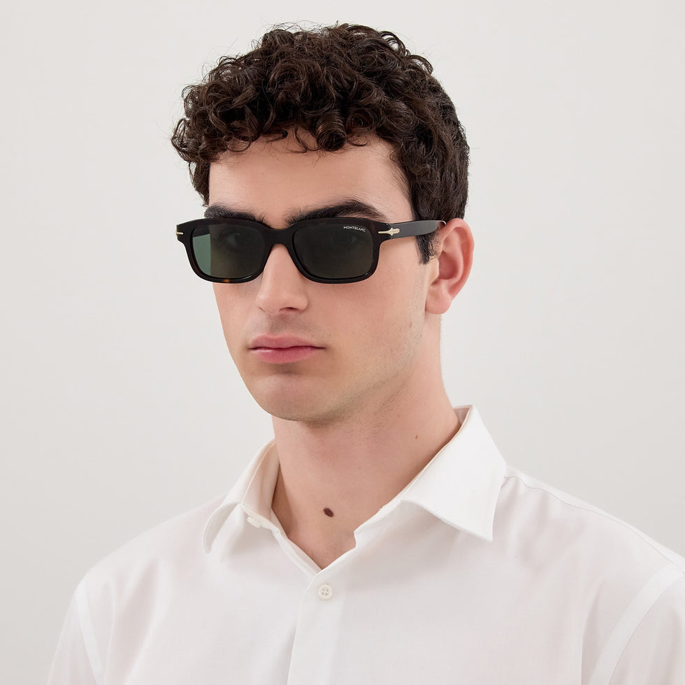 Montblanc MB0436S 002 54 - Havana / Green #id:mb0436s002_s:102115