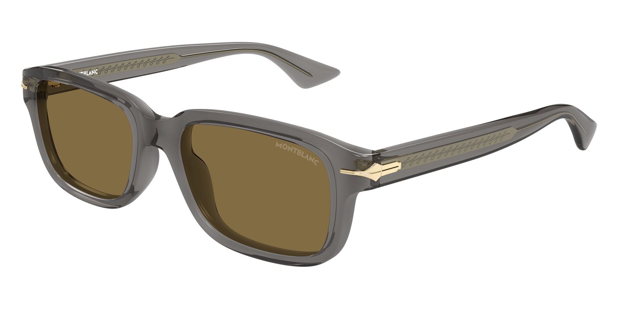 Montblanc MB0436S 003 54 - Gray / Brown #id:mb0436s003_s:104105