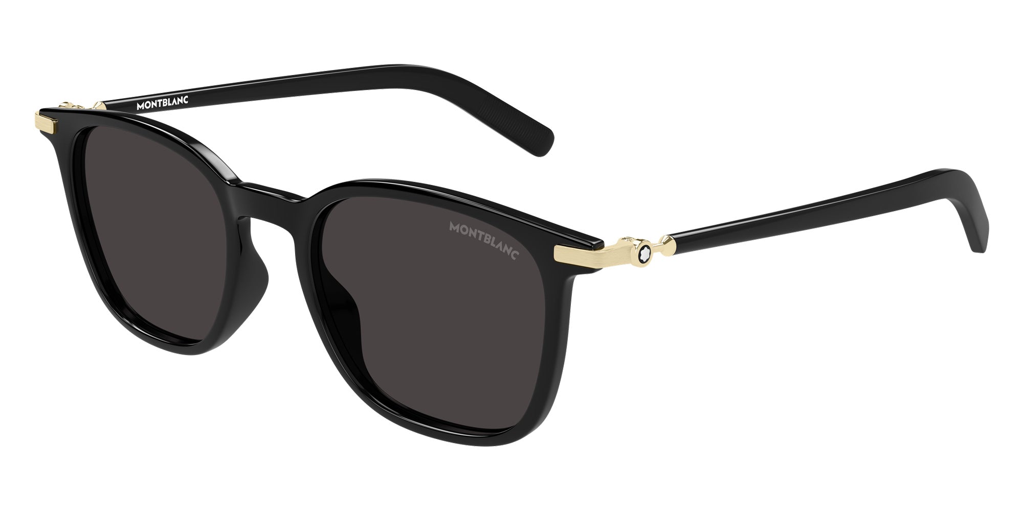 Montblanc MB0460S 001 50 - Black/Gold / Gray #id:mb0460s001_s:100105