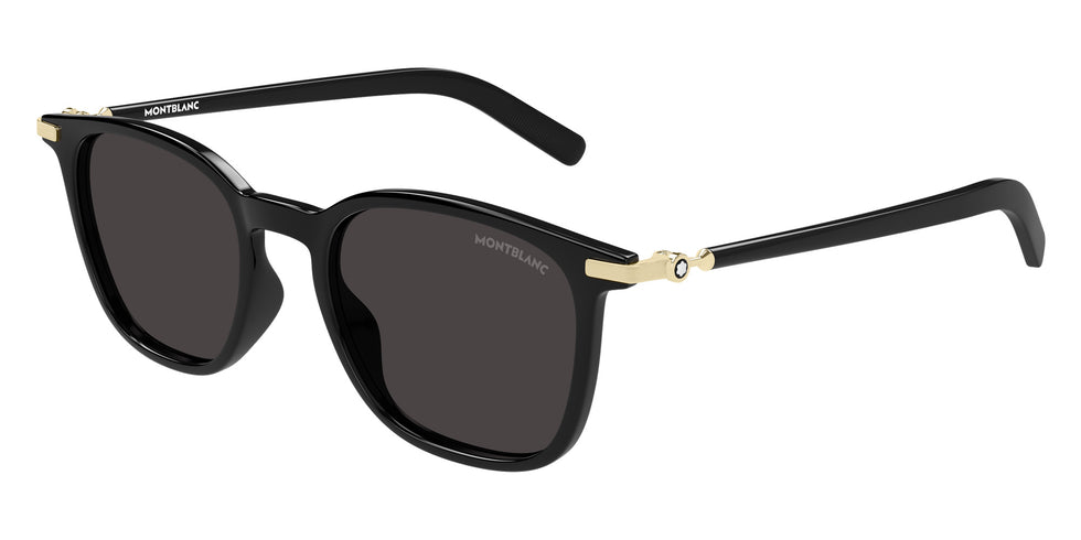 Montblanc MB0460S 001 50 - Black/Gold / Gray #id:mb0460s001_s:100105