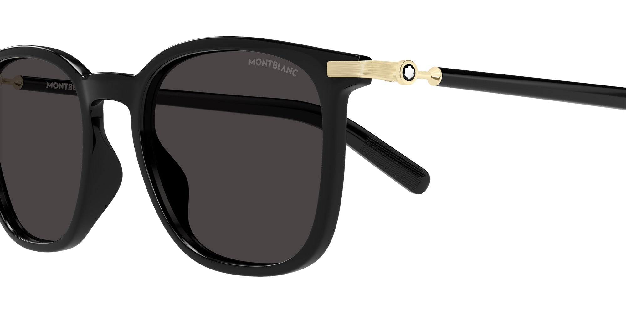 Montblanc MB0460S 001 50 - Black/Gold / Gray #id:mb0460s001_s:100110