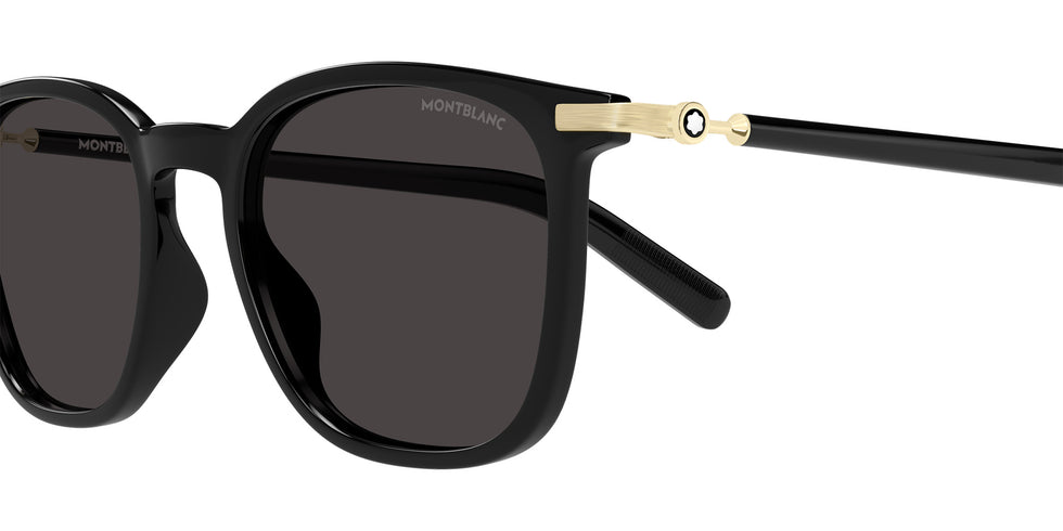 Montblanc MB0460S 001 50 - Black/Gold / Gray #id:mb0460s001_s:100110