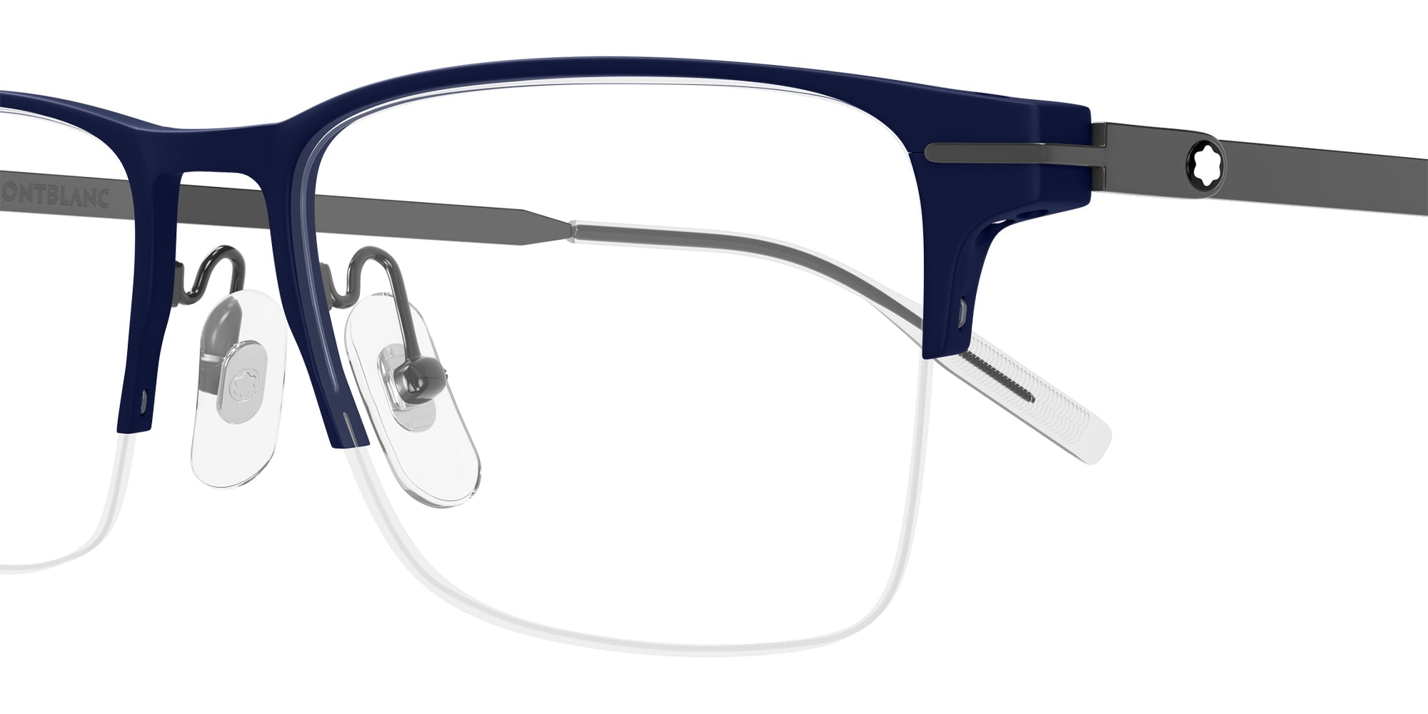 Montblanc MB0468O 003 55 - Blue/Gunmetal #id:mb0468o003_s:104110