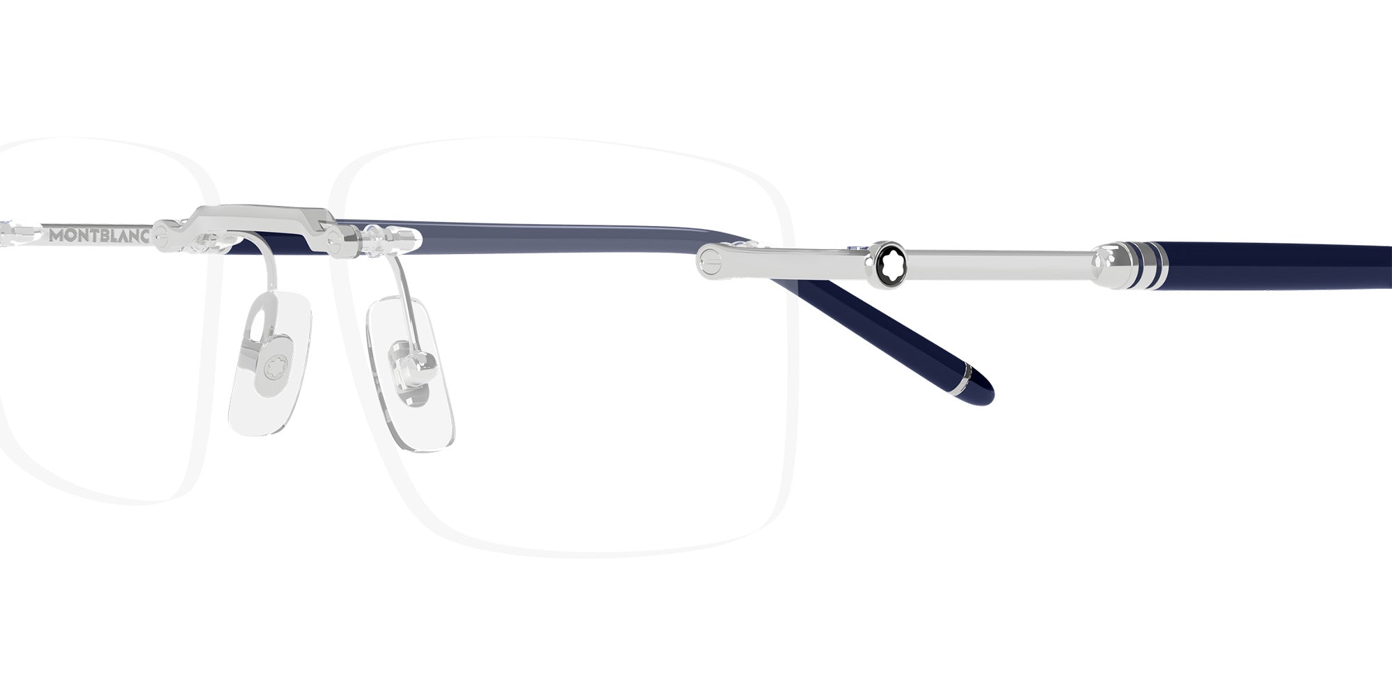 Montblanc MB0480O 003 54 - Silver/Blue #id:mb0480o003_s:102110