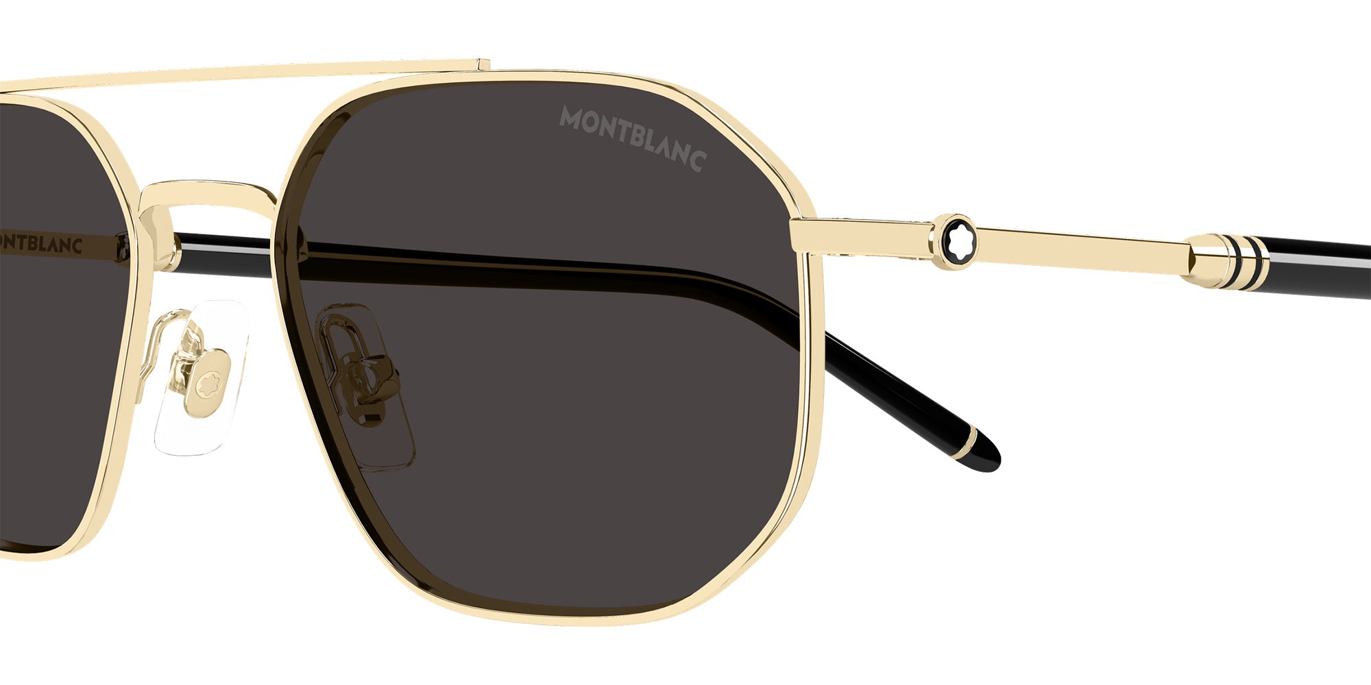 Montblanc MB0481S 001 55 - Gold/Black / Gray #id:mb0481s001_s:100110