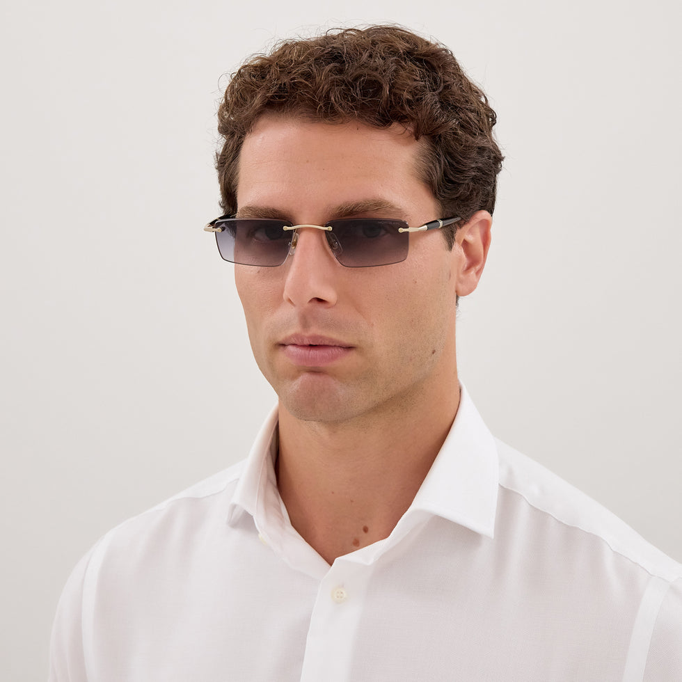 Montblanc MB0484S 001 54 - Gold/Black / Gray Gradient #id:mb0484s001_s:100115