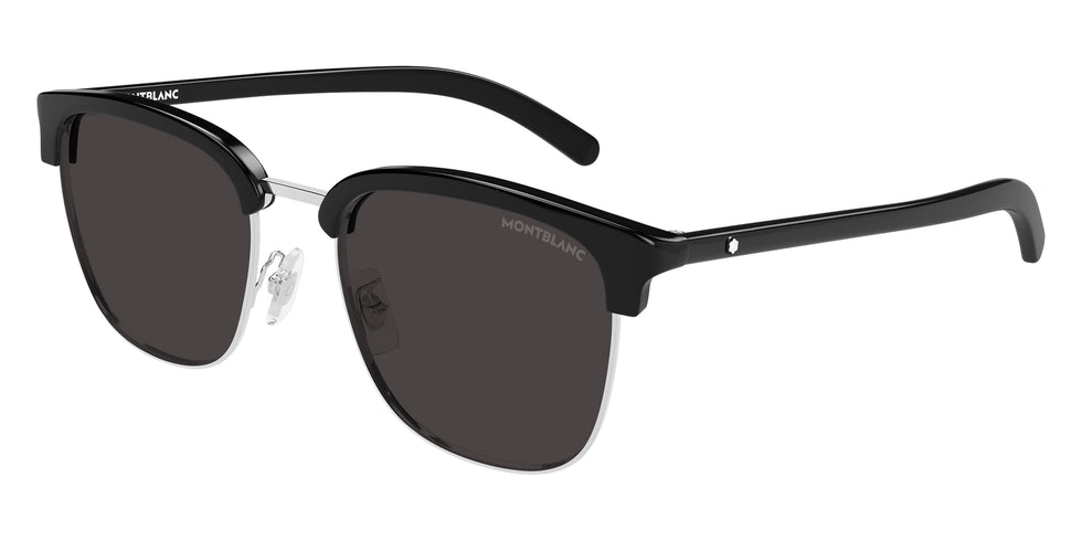 Montblanc MB0488SA 001 55 - Silver/Black / Gray #id:mb0488sa001_s:100105