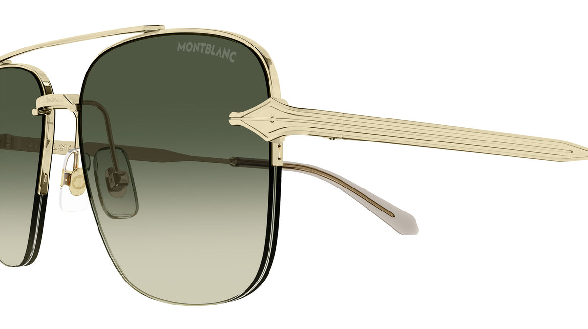 Montblanc MB0513S 002 57 - Gold / Green Gradient Double #id:mb0513s002_s:102110