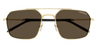 Montblanc MB0521S 002 58 - Gold / Brown #id:mb0521s002_s:102100