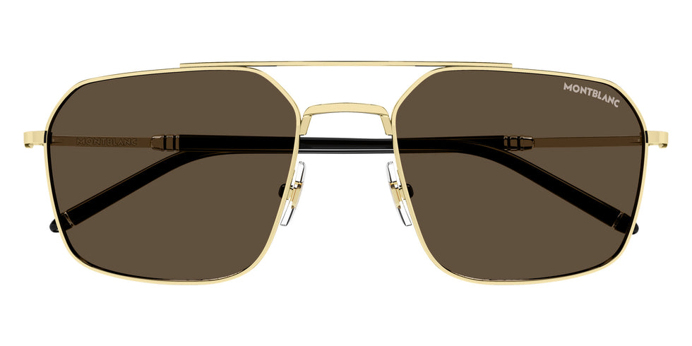 Montblanc MB0521S 002 58 - Gold / Brown #id:mb0521s002_s:102100
