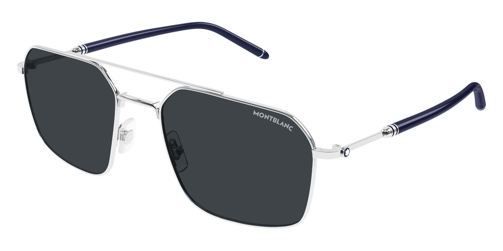 Montblanc MB0521S 003 58 - Silver / Blue #id:mb0521s003_s:104105