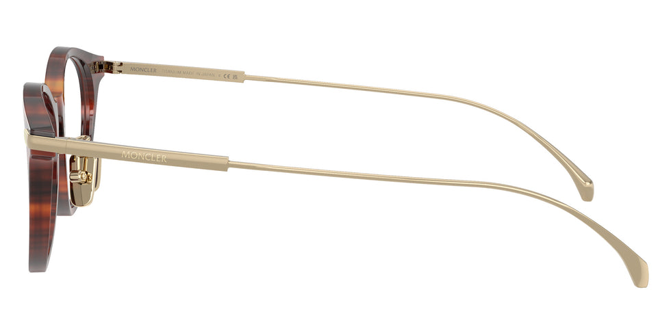 Moncler ME2022D 3034 50 - Shiny Striped Brown Havana #id:me2022d3034_s:106110