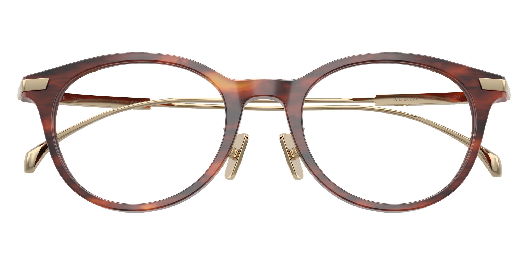 Moncler ME2022D 3034 50 - Shiny Striped Brown Havana #id:me2022d3034_s:106120