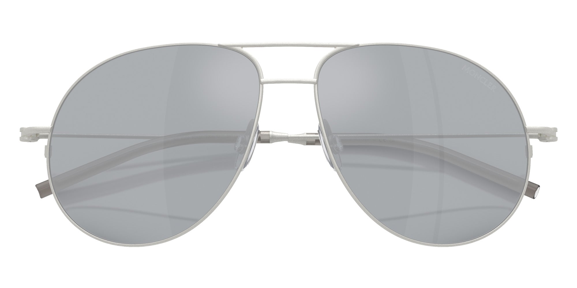 Moncler ME4002 Flyze 10041U 58 - Matte Silver / Blue Mirrored Silver #id:me400210041u_s:102120