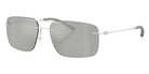 Moncler ME4003 Doppler 10048V 56 - Matte Silver / Blue Mirrored Silver #id:me400310048v_s:106105