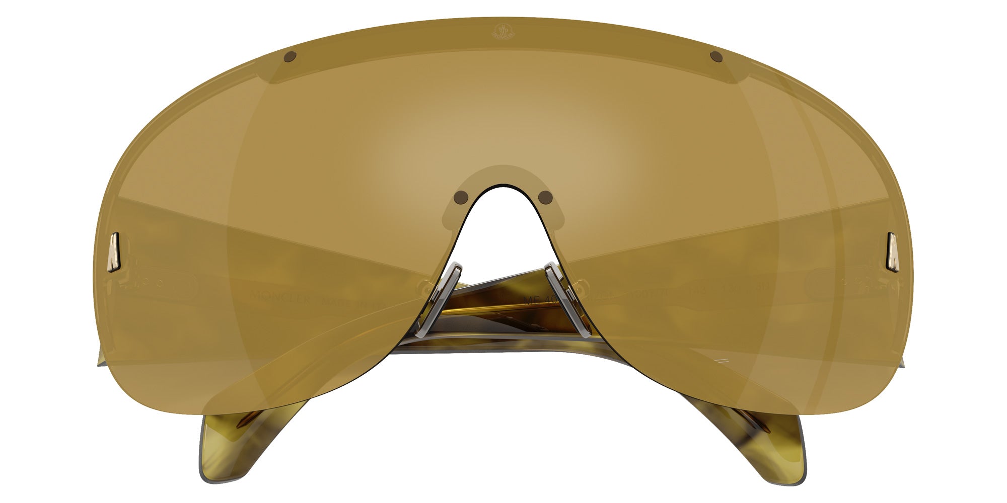 Moncler ME4012 Rizon 10077I 143 - Shiny Pale Gold / Brown Solid Mirrored #id:me401210077i_s:102120