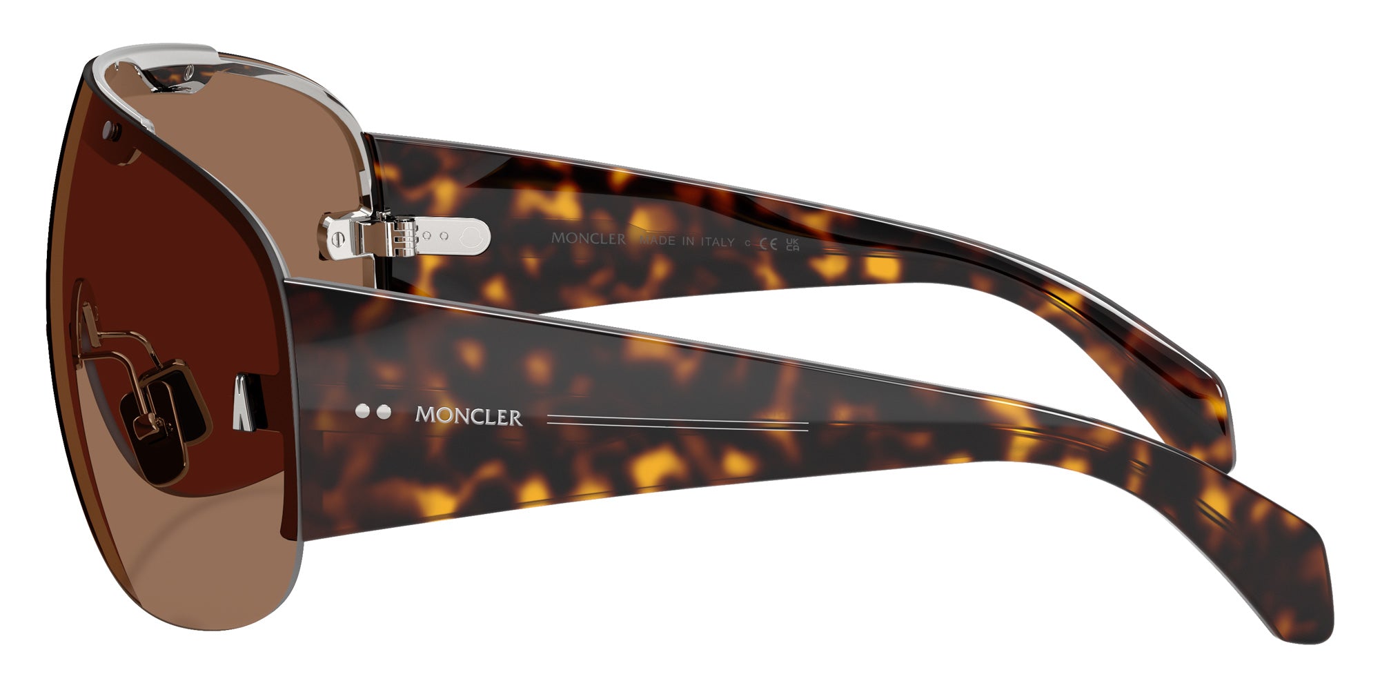 Moncler ME4012 Rizon 102373 143 - Shiny Silver / Solid Cinnamon #id:me4012102373_s:106110