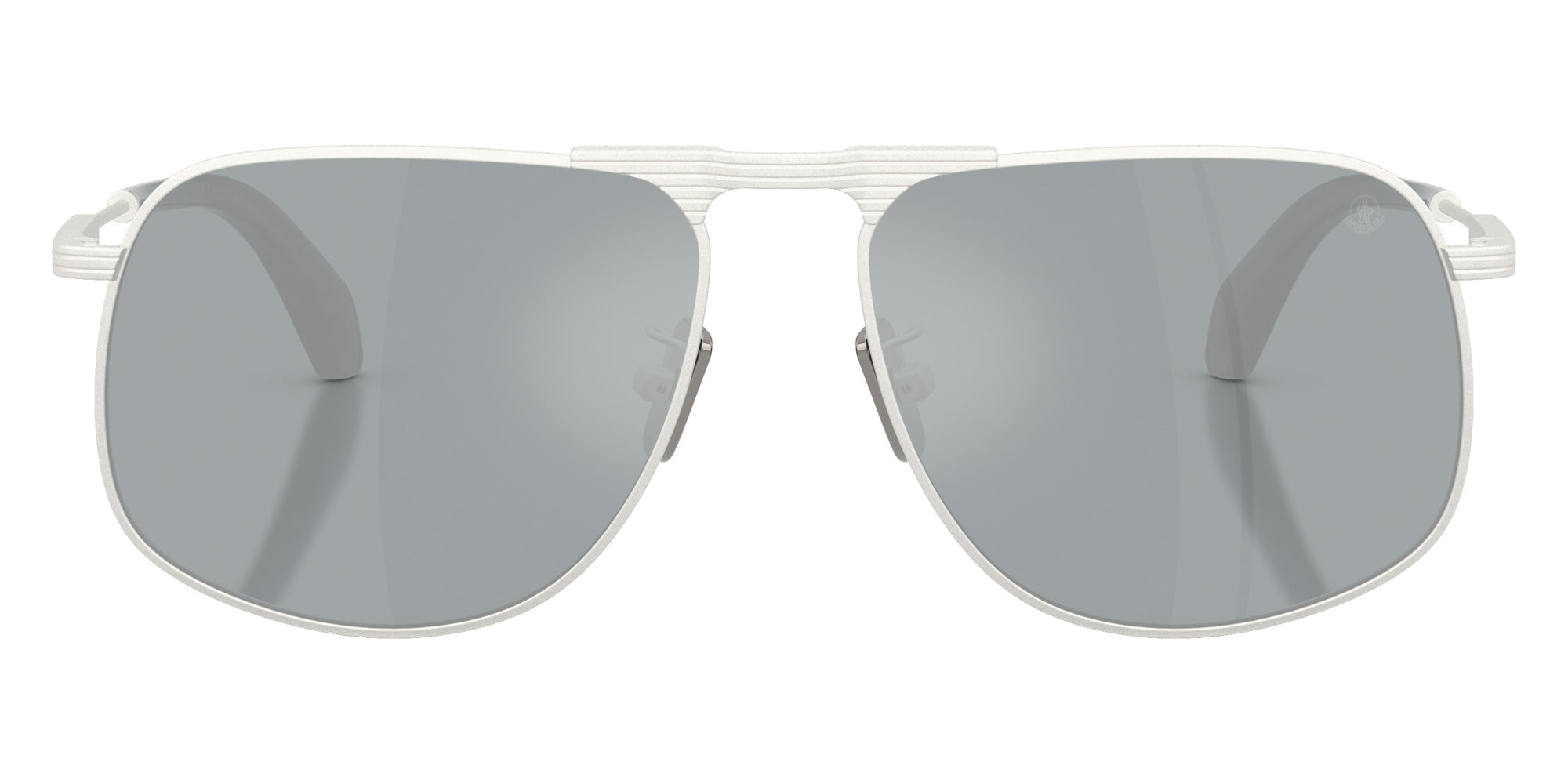 Moncler ME4014 Vitessa 10046G 58 - Matte Silver / Mirrored Blue #id:me401410046g_s:100100