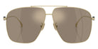 Moncler ME4020T Arium 10245A 63 - Matte Pale Gold / Light Brown Mirrored Gold #id:me4020t10245a_s:102100