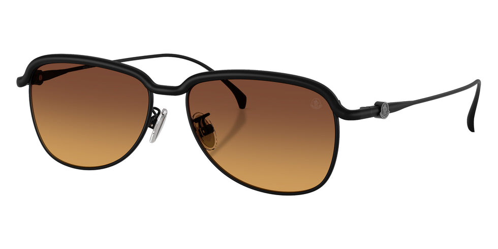 Moncler ME4021TD 1001T5 56 - Matte Black / Gradient Mustard #id:me4021td1001t5_s:102105