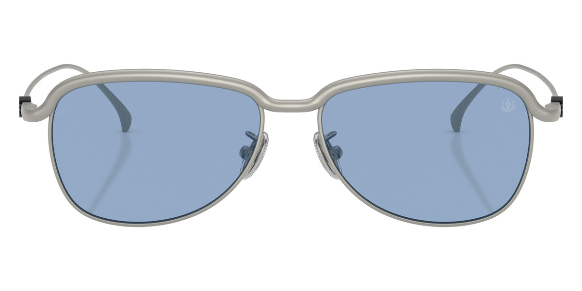 Moncler ME4021TD 100480 56 - Matte Silver / Solid Light Blue #id:me4021td100480_s:106100