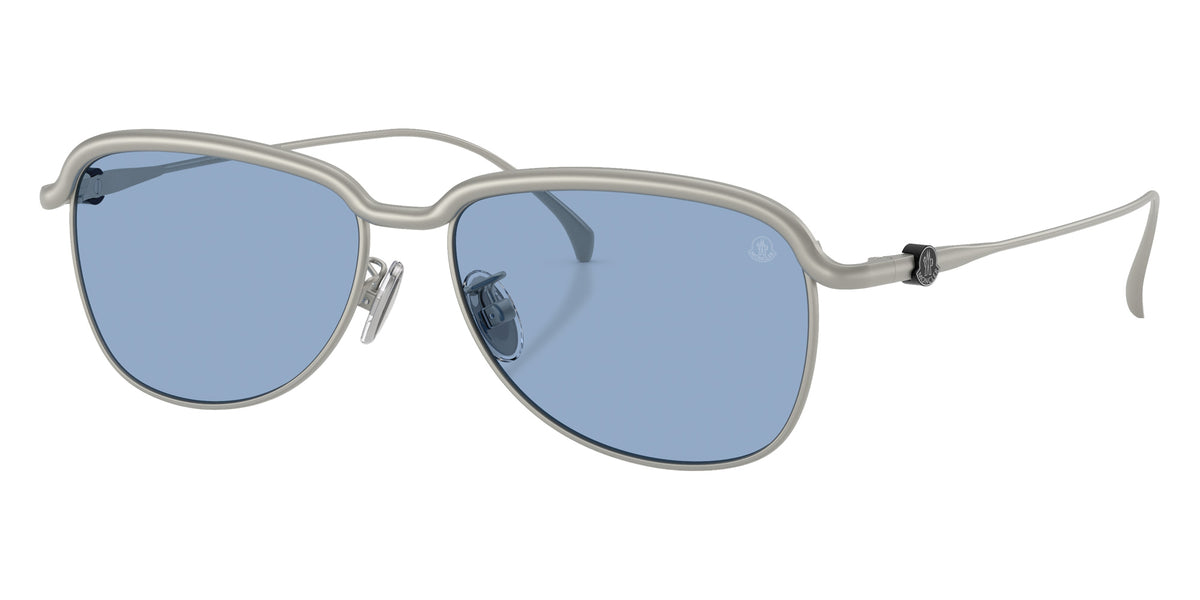 Moncler ME4021TD 100480 56 - Matte Silver / Solid Light Blue #id:me4021td100480_s:106105
