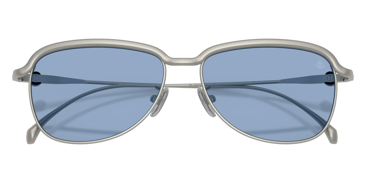 Moncler ME4021TD 100480 56 - Matte Silver / Solid Light Blue #id:me4021td100480_s:106120